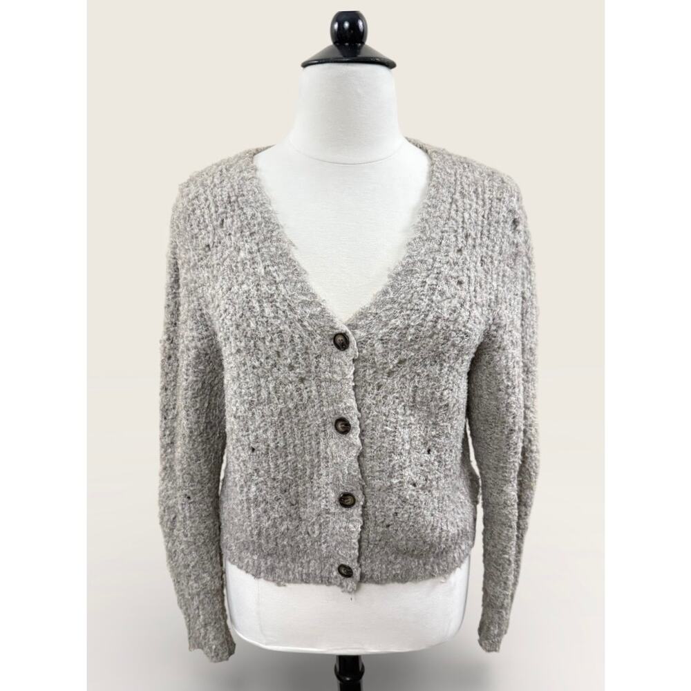 Anthropologie Dear John Tan, Nubby Oversized Cardigan, Size L